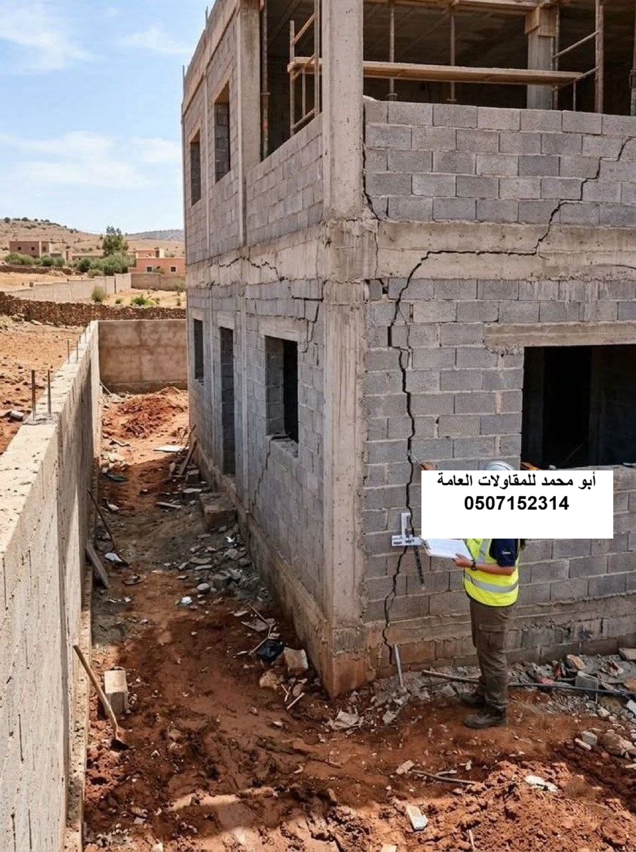 تنفيذ ترميم الشروخ والتصدعات لمشروع ملحق علوي في الظهران